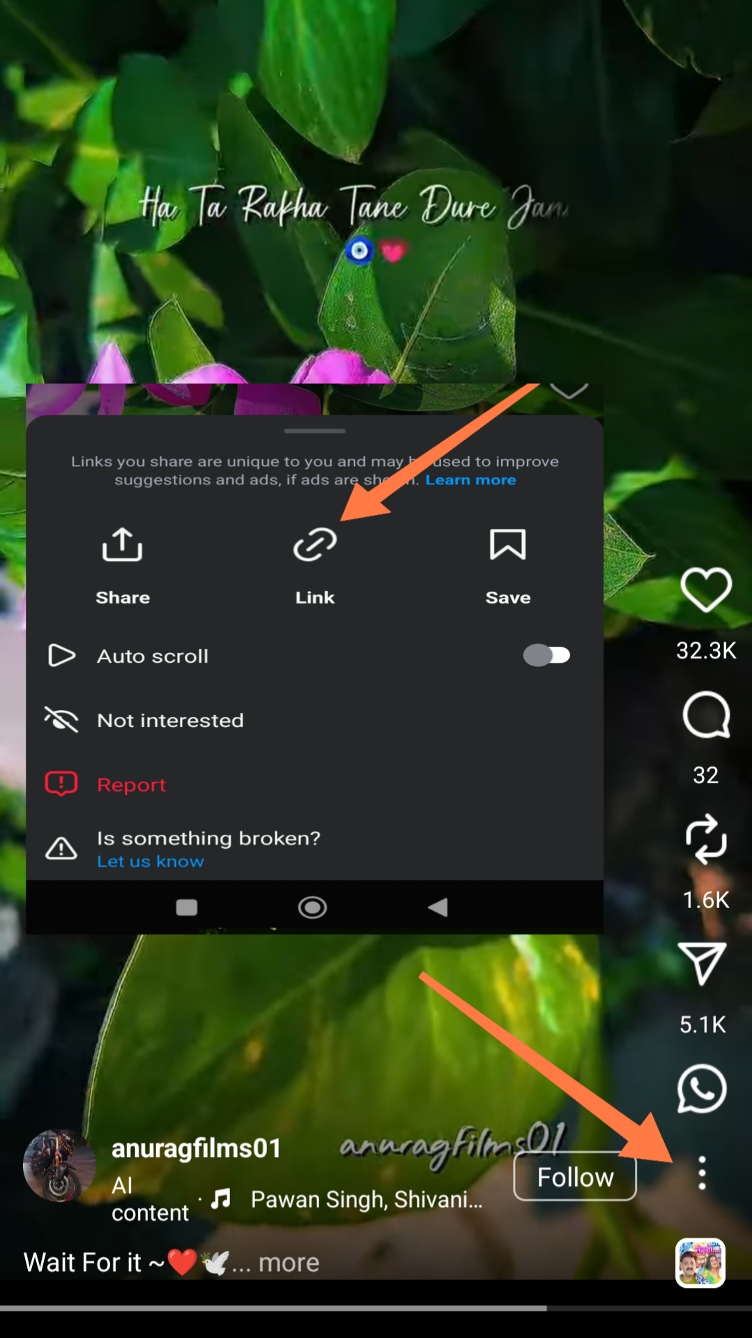 Instagram download workflow in Video Tube Lite screenshot 1