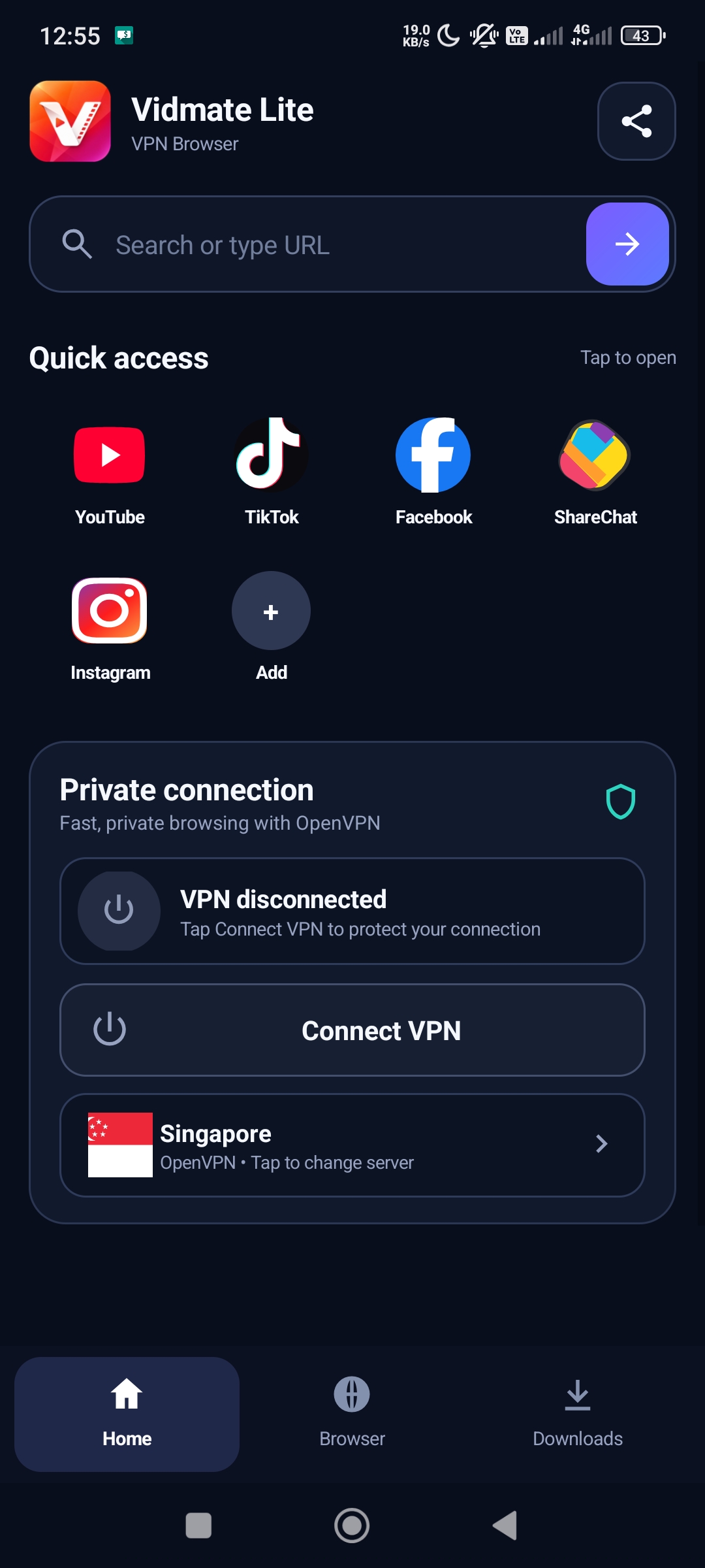 Home Screen